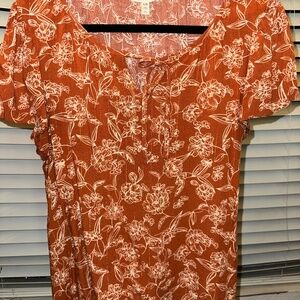 Women’s Como Blu short sleeve blouse Large